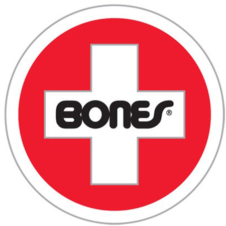 Bones Swiss Round Lg 6" Sticker