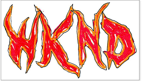 WKND Spikey Sticker