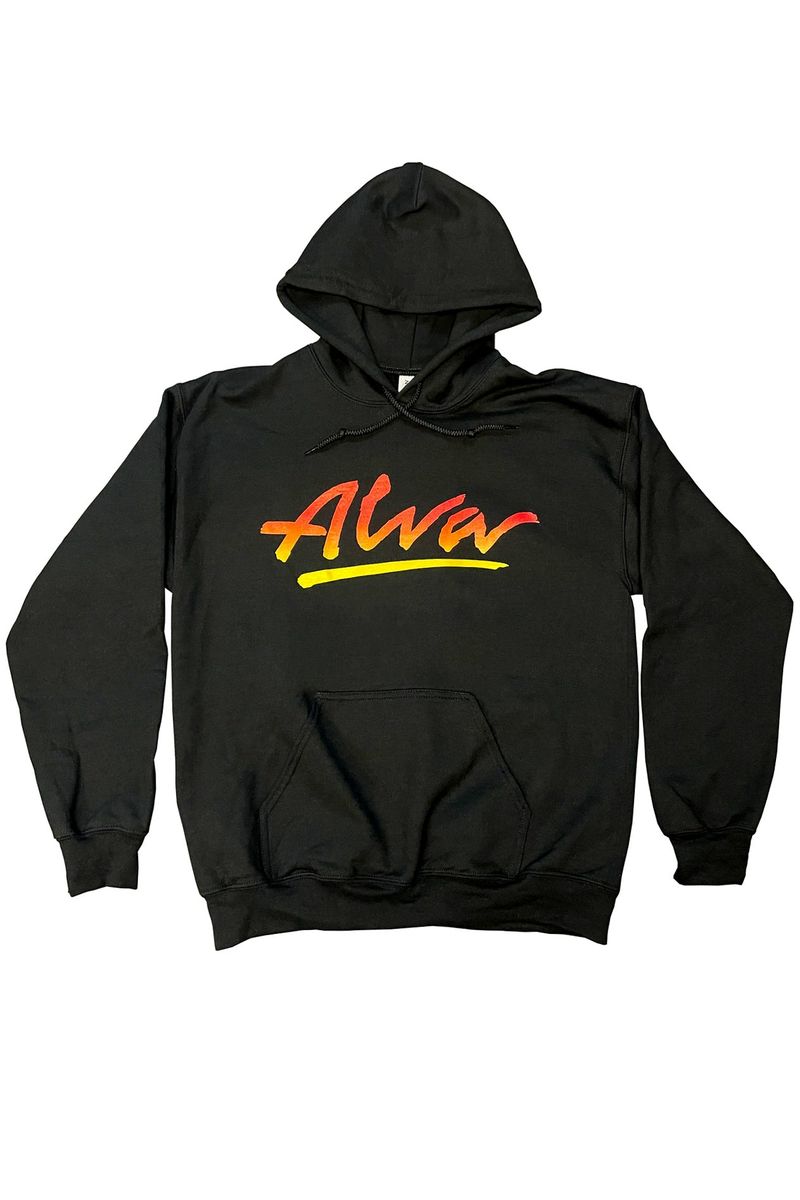 Alva OG Logo Flame Fade Black Hoodie