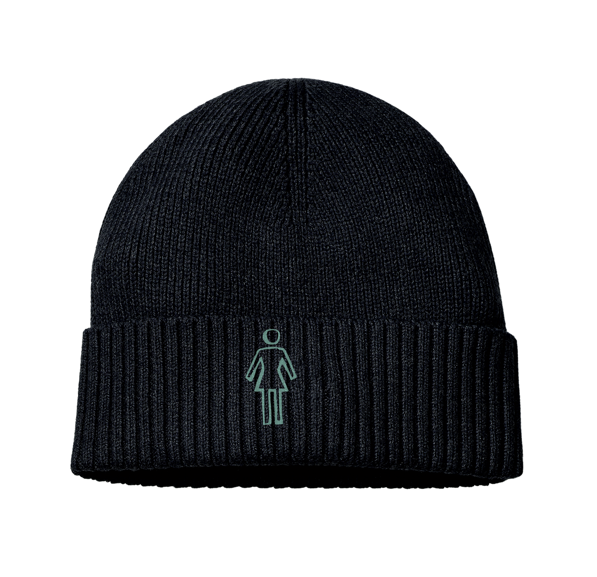 Girl Suzu OG Roll Up Beanie Black