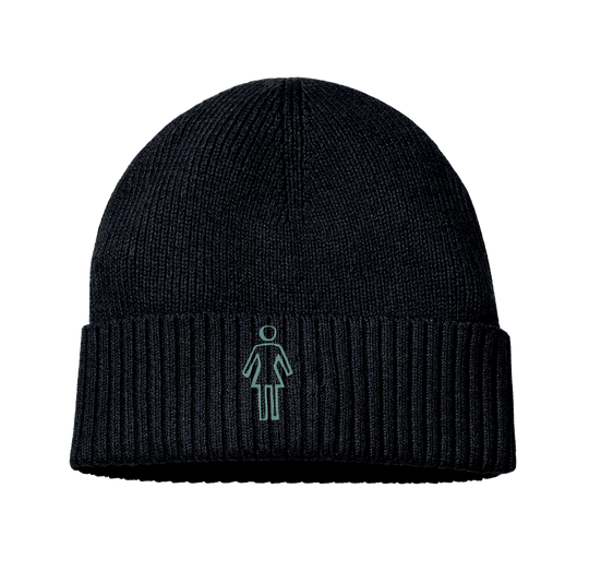 Girl Suzu OG Roll Up Beanie Black