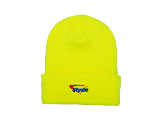 Studio Logitek Cuffed Beanie Safety Yellow