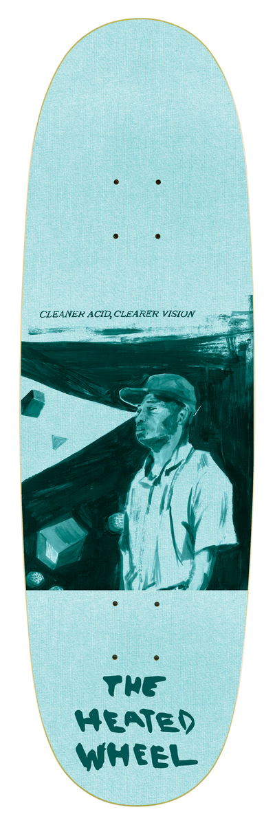 The Heated Wheel Team Cleaner Acid Egg Shaped Deck 9.25