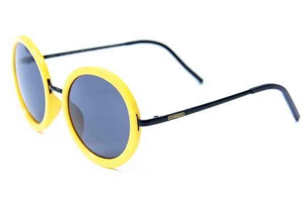 Happy Hour Squares Yellow/Black Sunglasses