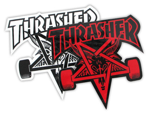 Thrasher SK8 Goat Full Board Sticker