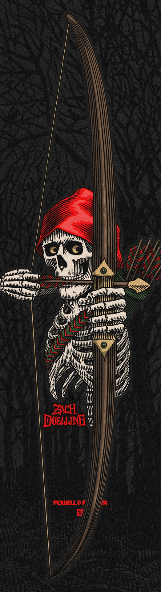 Powell Peralta  9" X 33" Zach Doelling Archer Sheet
