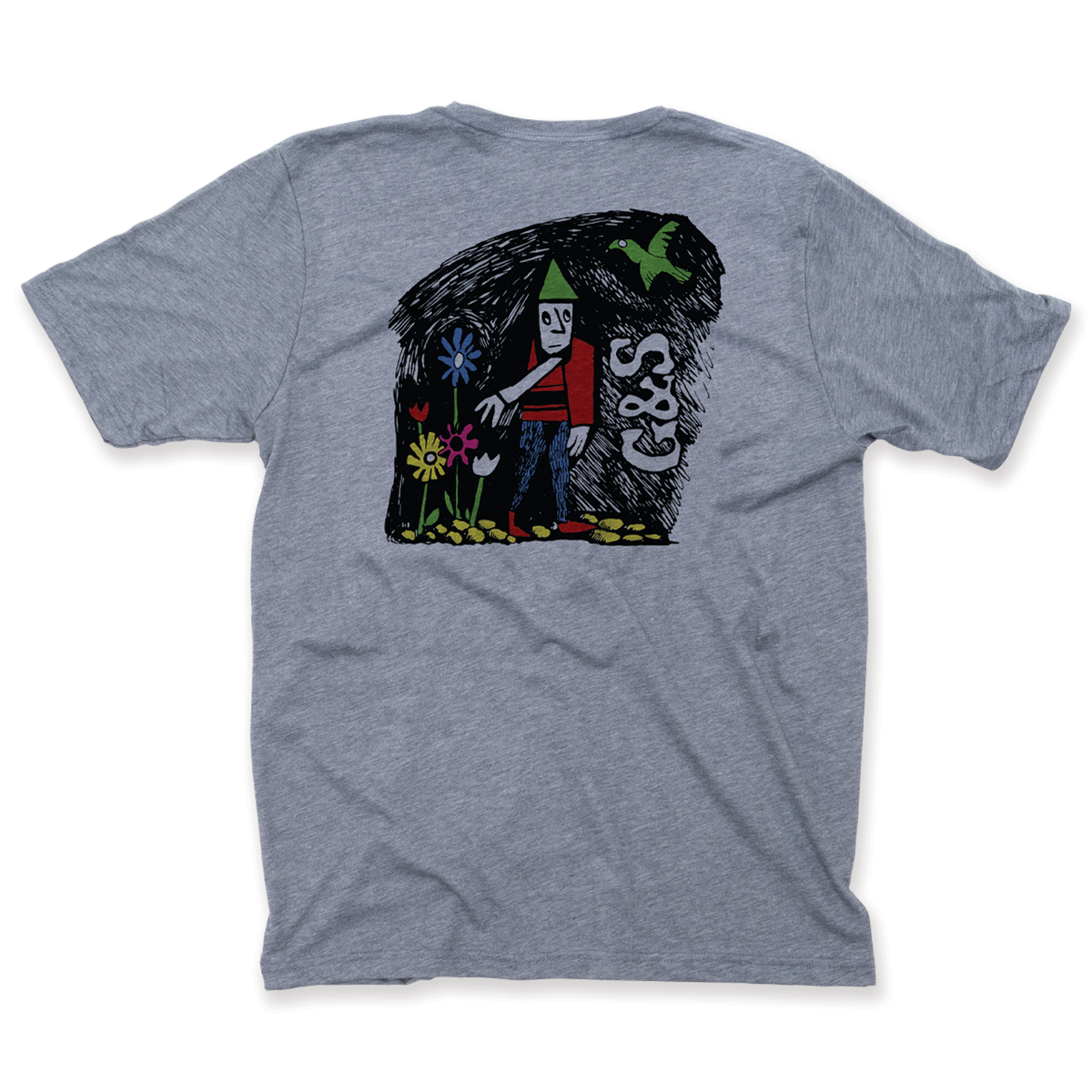 G&s Flower Guy Indigo Tee