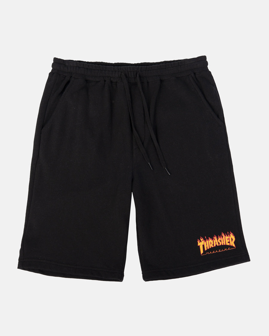 Thrasher Flame P.e. Shorts Black