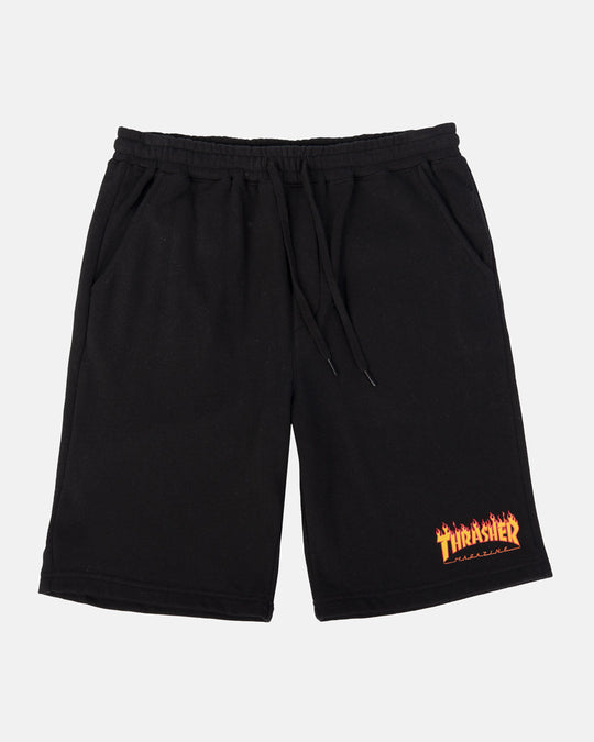 Thrasher Flame P.e. Shorts Black