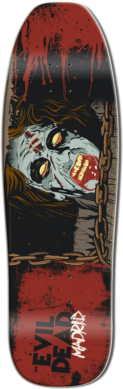 Madrid X Evil Dead 45TH Anniversary Cellar Shaped Deck 9.50X31.00 (LIMITED And Hand NUMBERED)