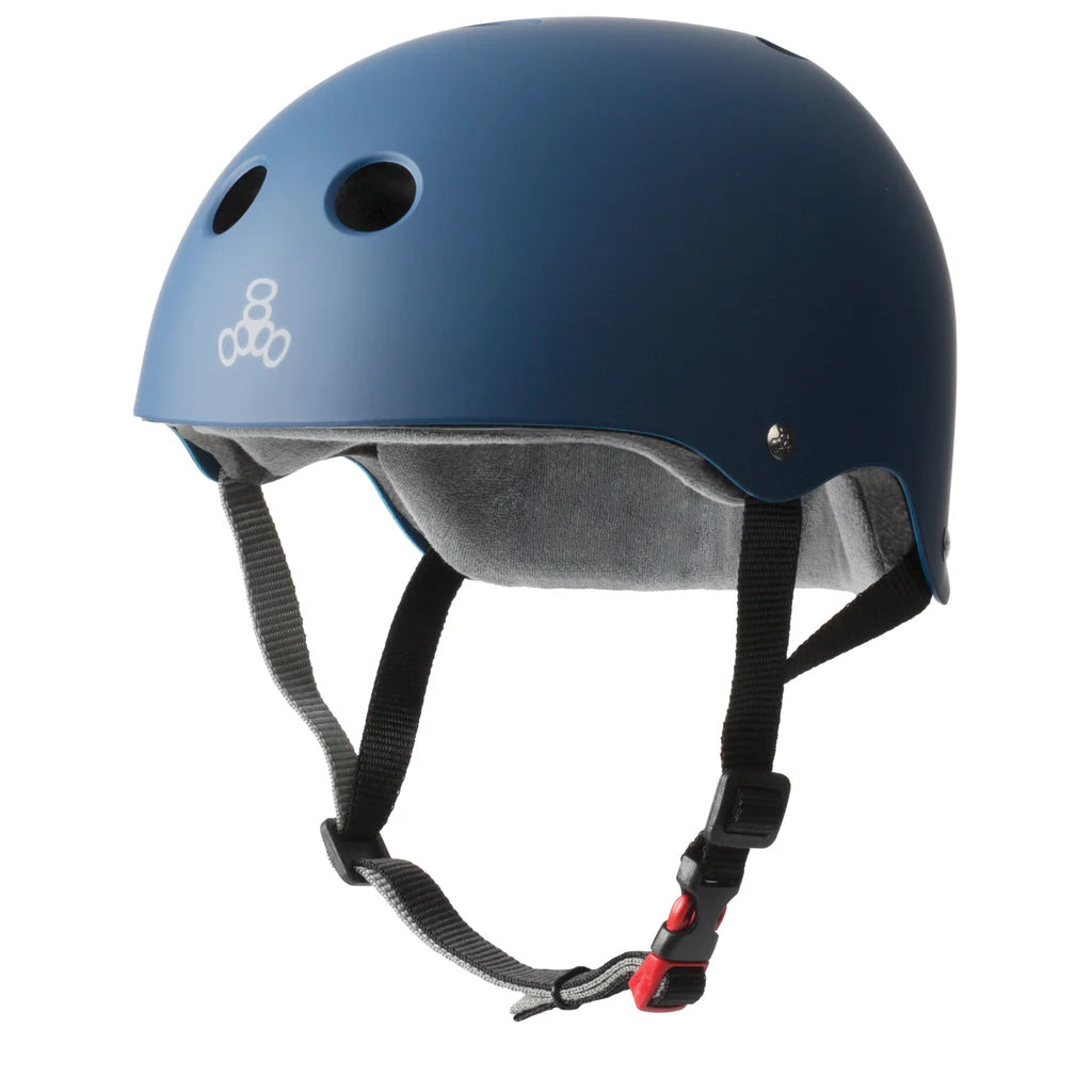 Triple 8 Helmet Certified Sweatsaver Navy Matte