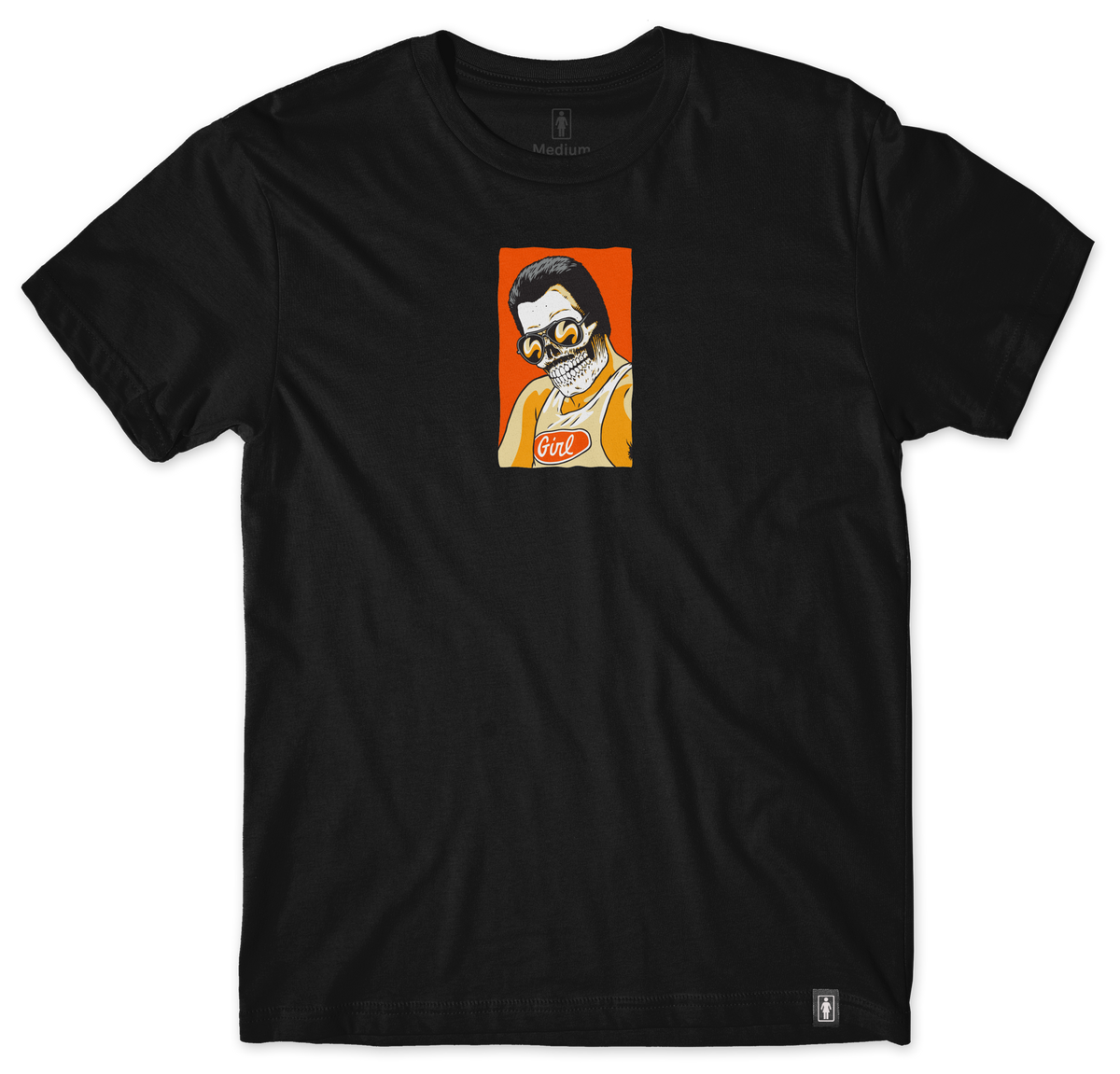 Girl Skull Of Fame Mercury Skull Tar/Orange Tee