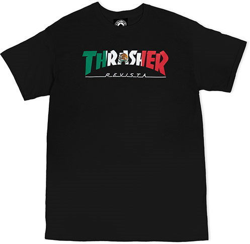 Thrasher Mexico Revista Black Tee