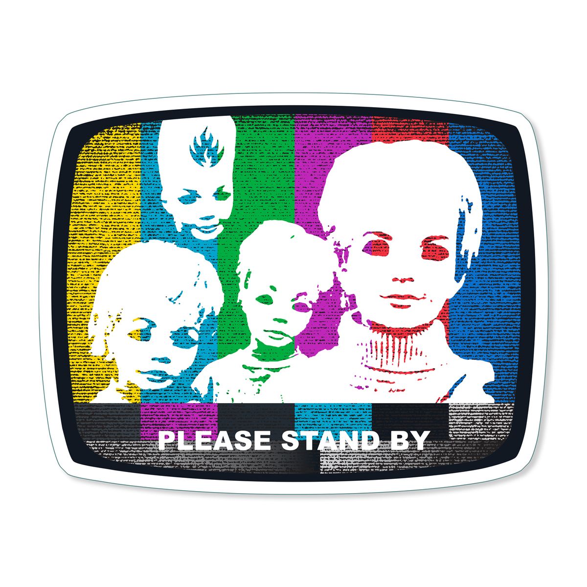 Black Label Stand By Sticker