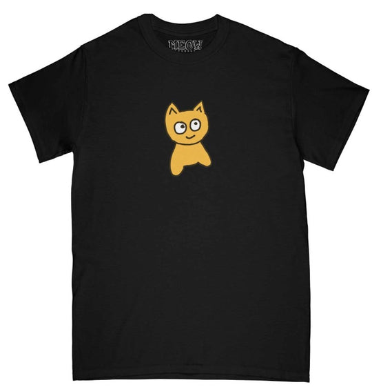Meow Big Cat Black Tee