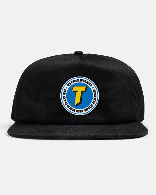 Thrasher Number 1 Redux Snapback Hat Black