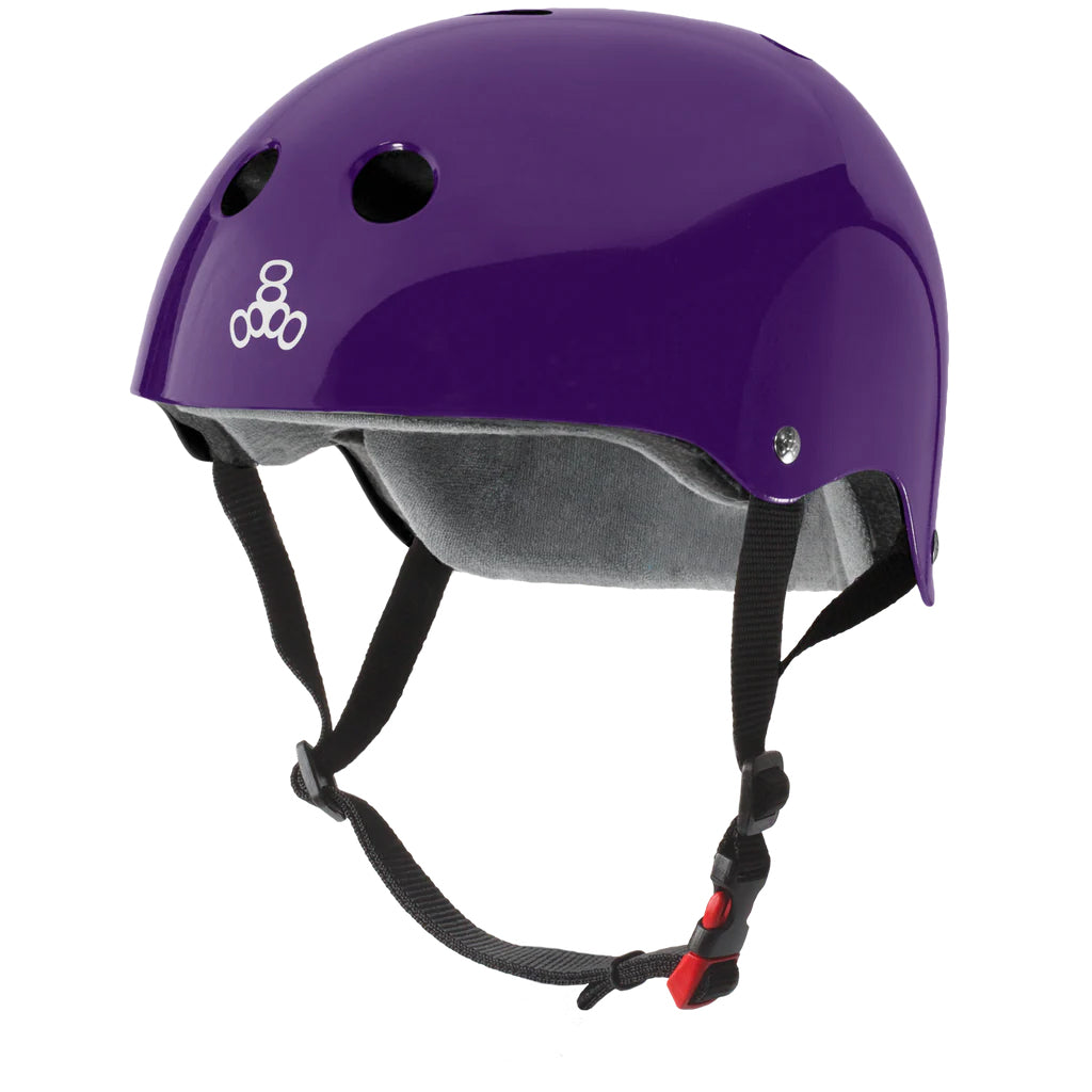 Triple 8 Helmet Certified Sweatsaver Purple Glossy XL/XXL