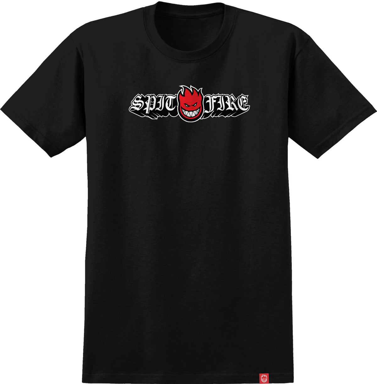 Spitfire Old E Drop Bighead Black/Red Tee