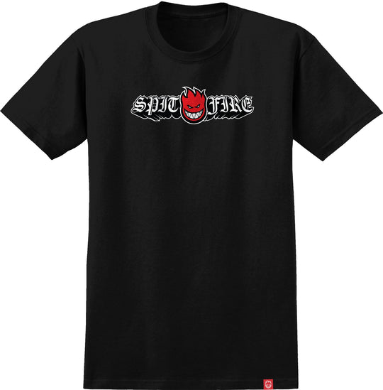 Spitfire Old E Drop Bighead Black/Red Tee
