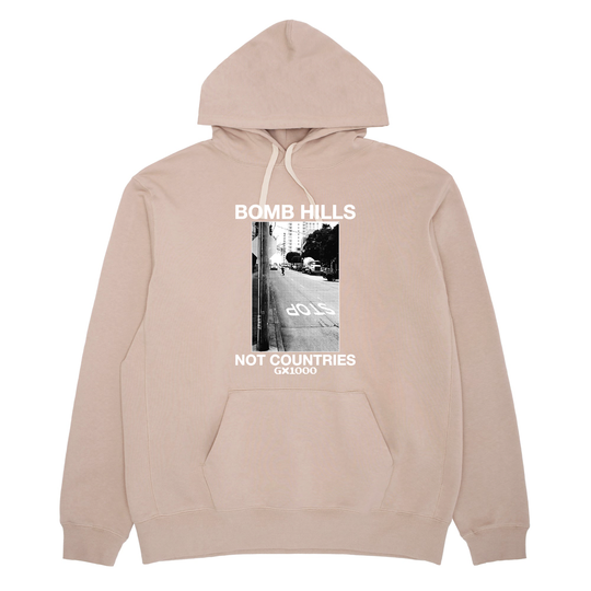 GX1000 Bomb Hills Not Countries Sand/White Hoodie