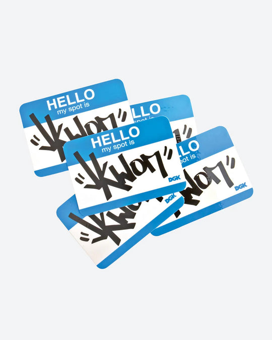 DGK My Spot Is Jkwon Sticker