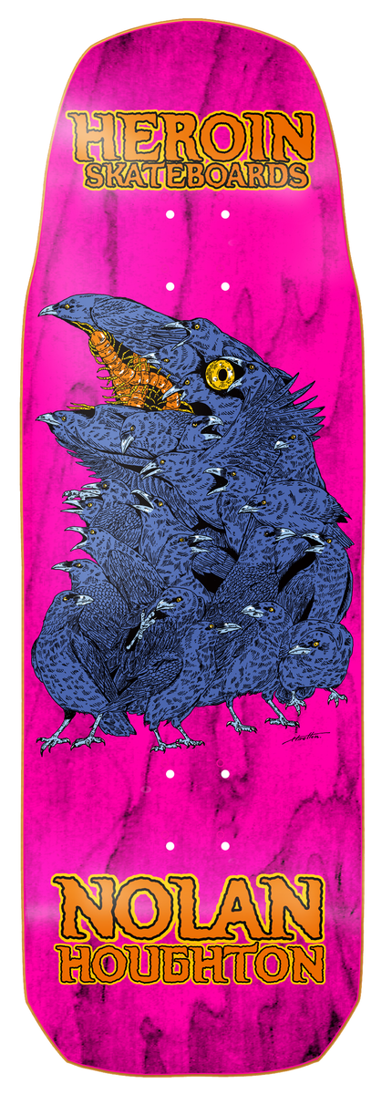 Heroin Nolan Houghton Crow Shaped Deck 9.9
