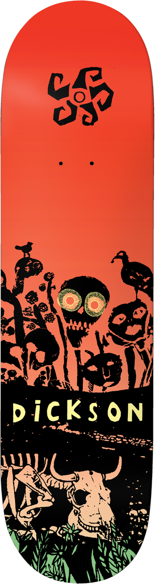 Deathwish Jon Dickson Flowers Deck 8.25