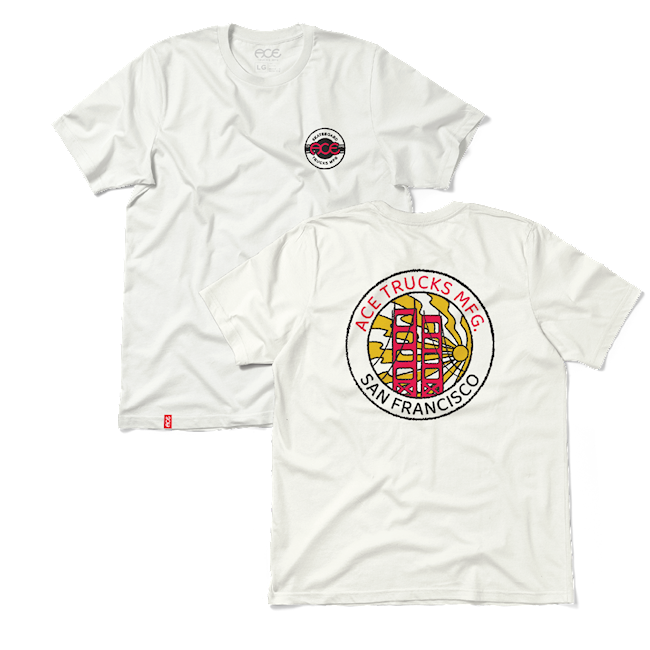 Ace Skate City White Tee