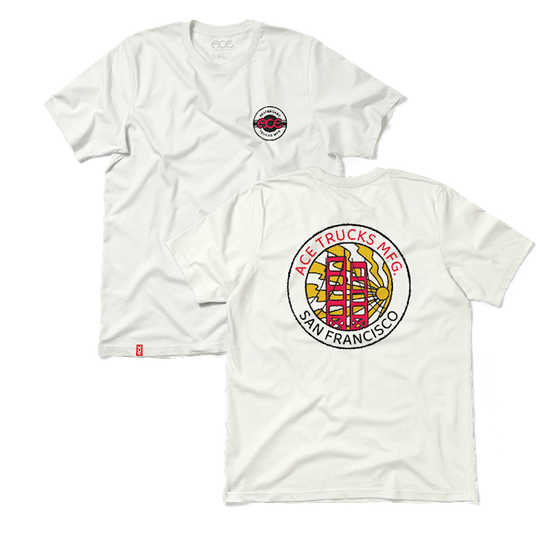 Ace Skate City White Tee