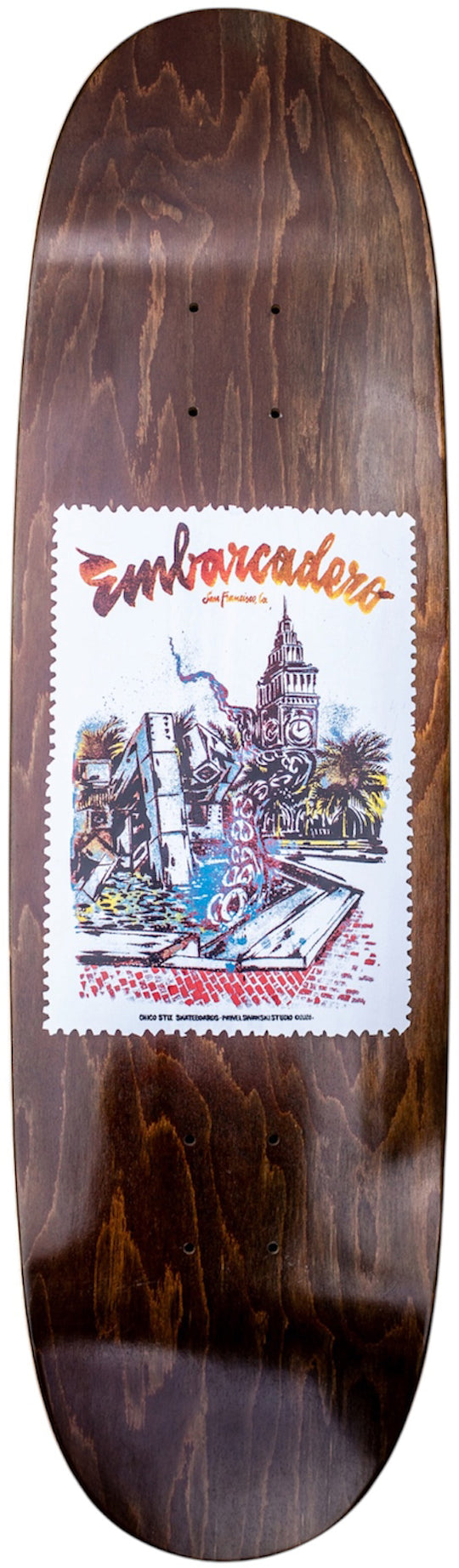 Chico Stix EMB4LIFE Shaped Deck 8.73 (HAND SCREENED)