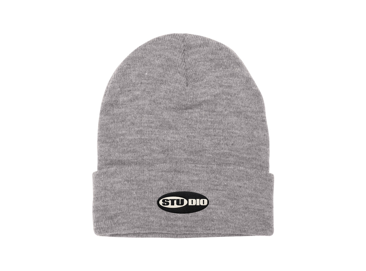 Studio Sound Mind Cuffed Beanie Heather Grey