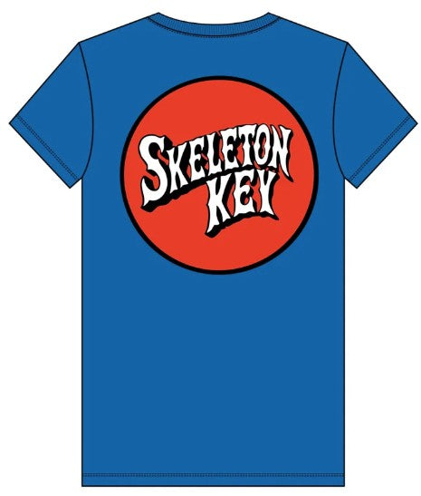Skeleton Key Dot Royal Blue Tee