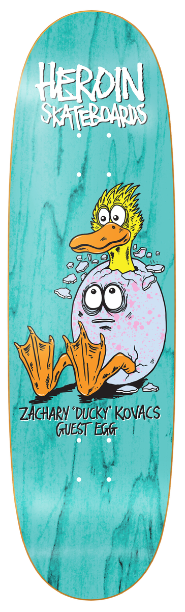 Heroin Ducky Guest Egg Shaped Deck 9.125