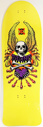 Brand-X Team X-Con Yellow Shaped Deck 10.00 X 30.50 (HAND SCREENED)