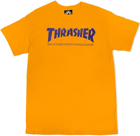 Thrasher Skate Mag Gold/Purple Tee