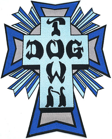 Dogtown Large Cross Logo Blue Patch 10.00 X 8.00