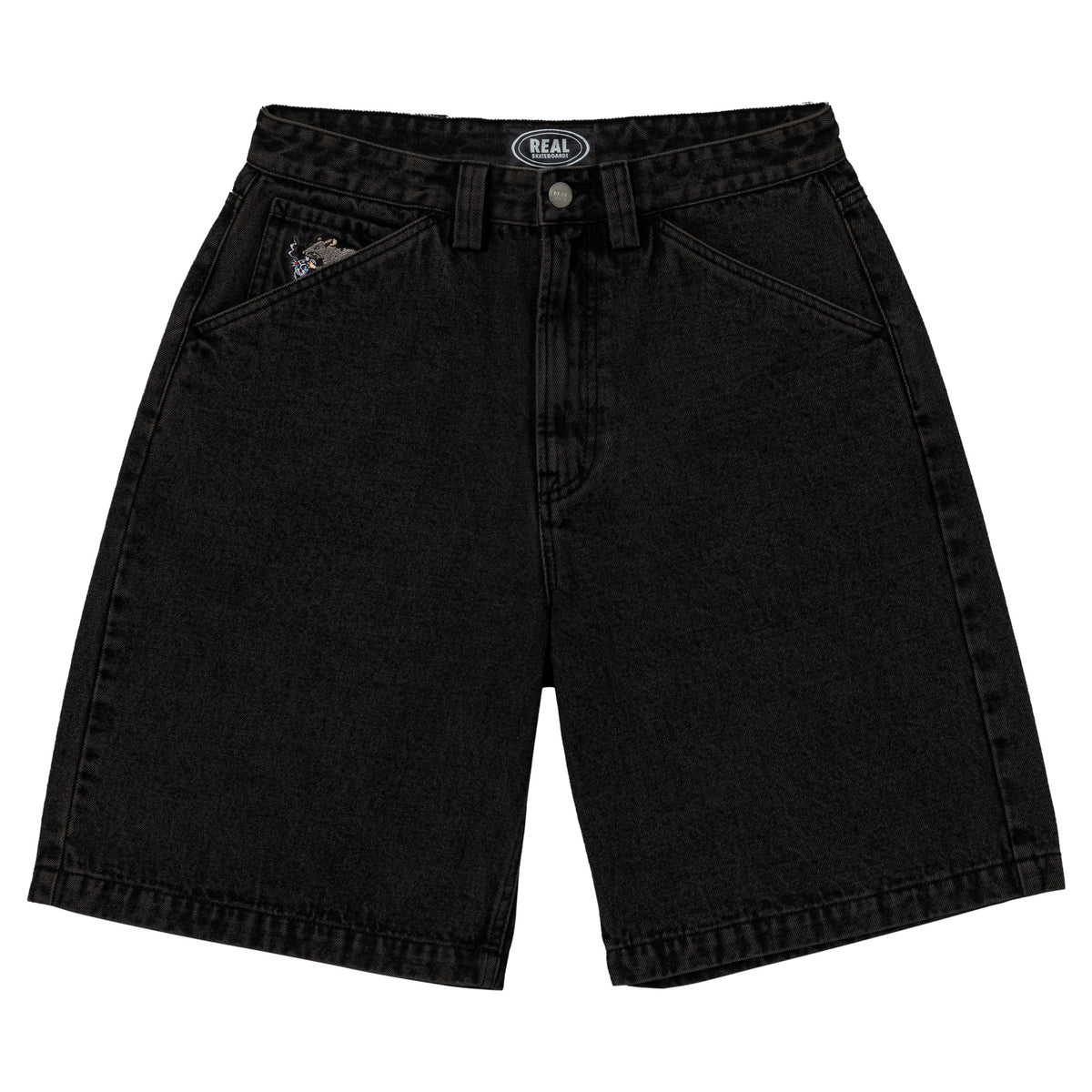 Real Street Cleaner Black Denim Shorts