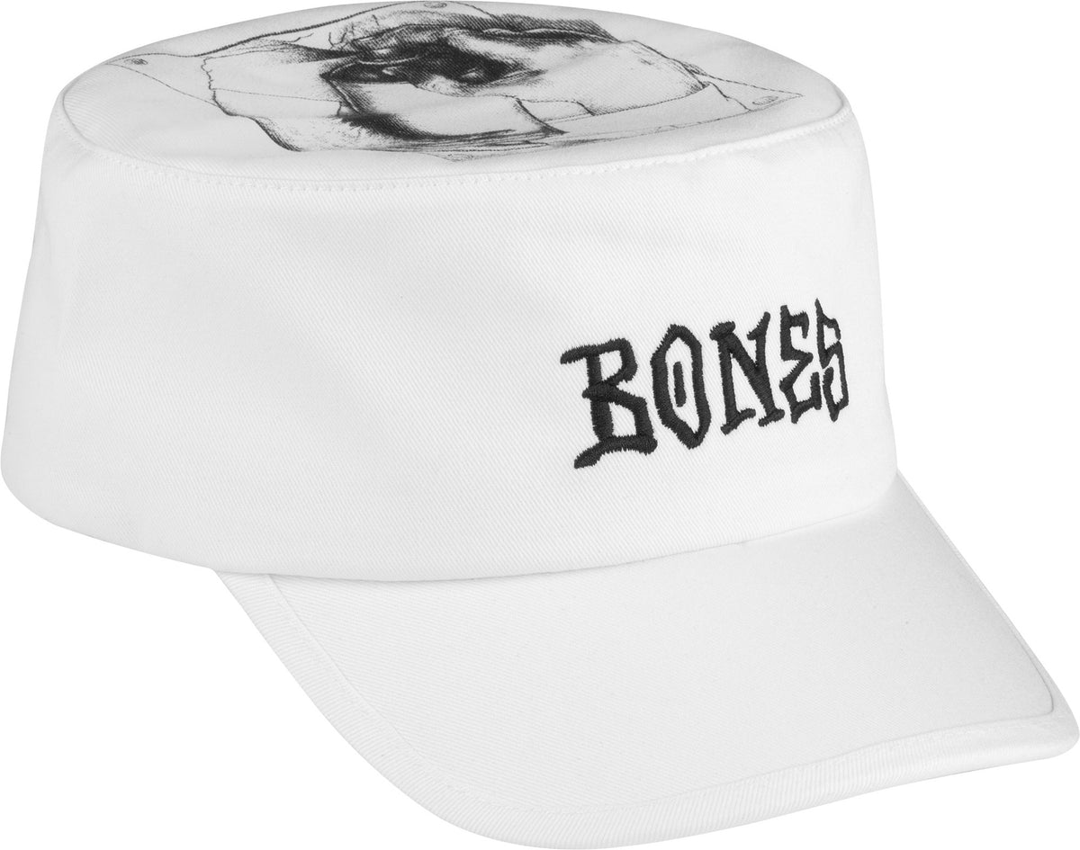 Bones Spraying Hands Painters Cap White
