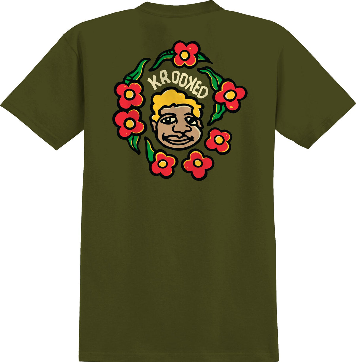 Krooked Mg Military Green Tee