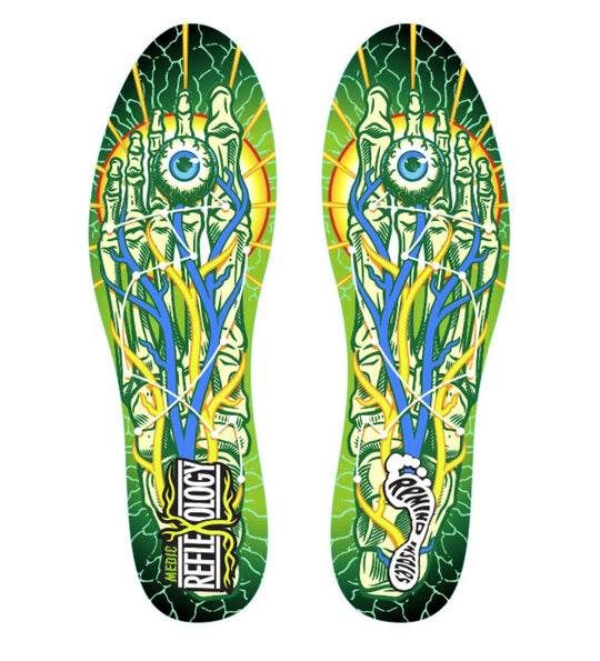 Remind Medic Impact Reflexology 5.5MM Mid-To-High Arch Insoles Size 10 - 10.5