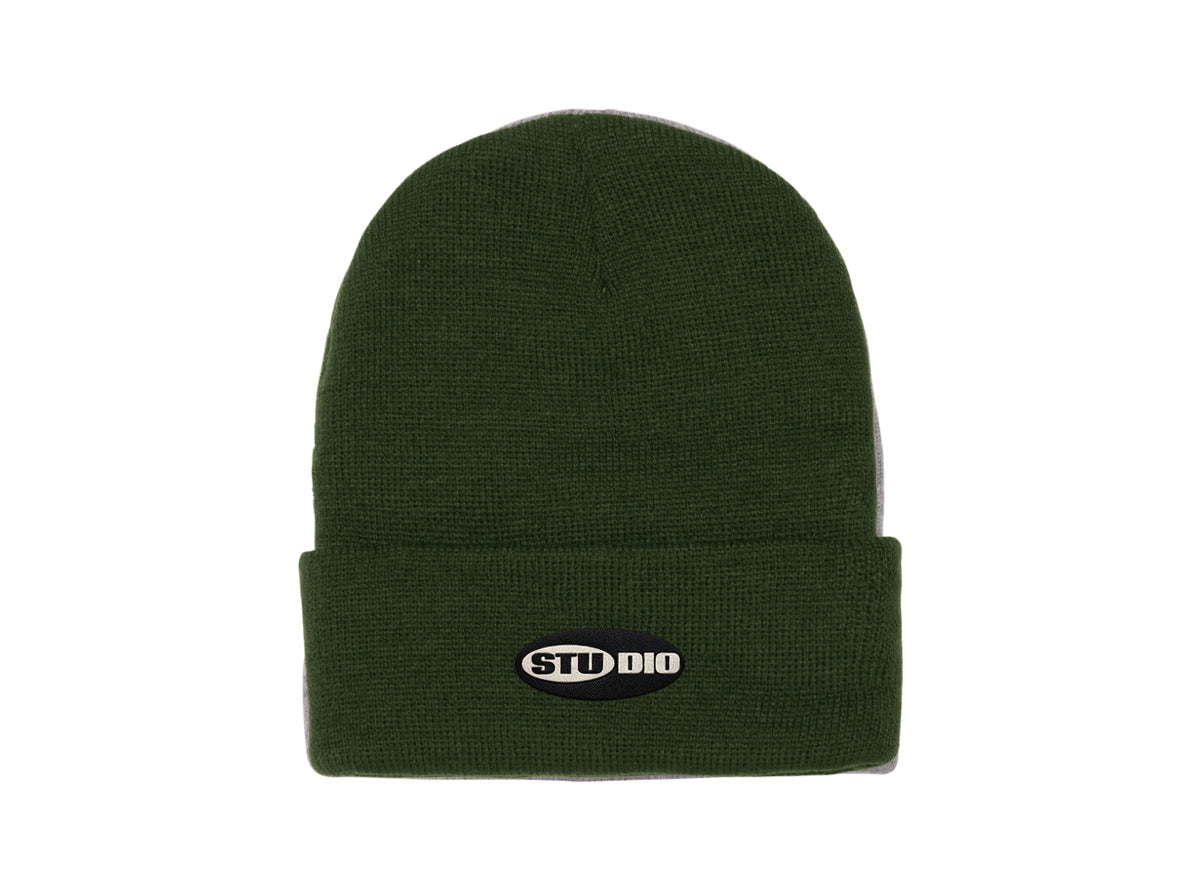 Studio Sound Mind Cuffed Beanie Olive