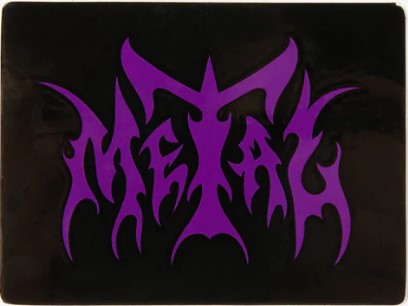 Metal Logo Small Sticker
