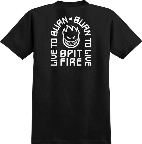 Spitfire Ltb Arch II Black/White Tee