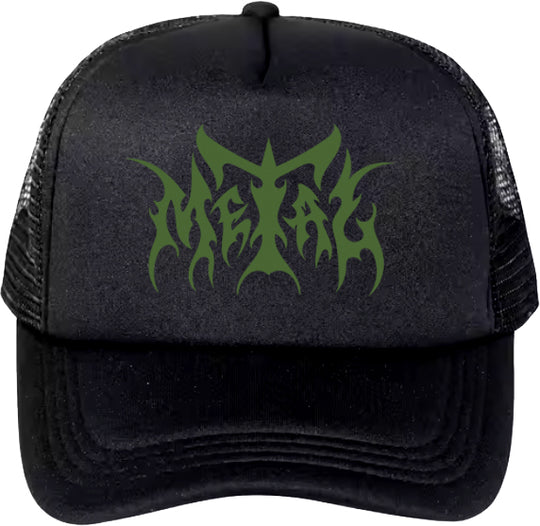 Metal Logo Trucker Hat Black/Green