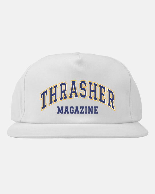 Thrasher Dropout Snapback Hat White