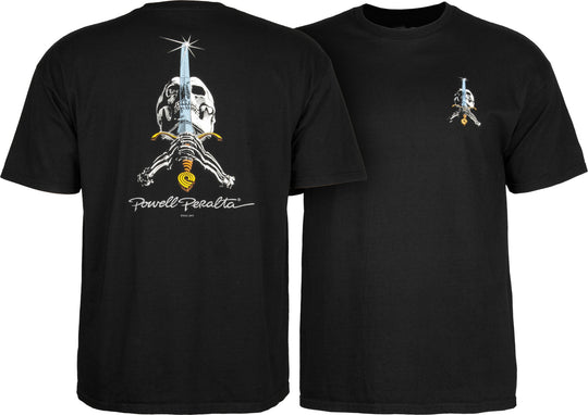 Powell Classic Skull & Sword Black Tee