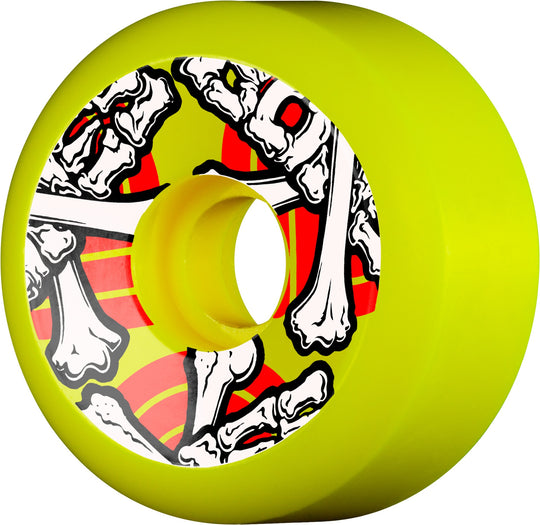 Powell Cross Bones 64MM X 35MM 97A Yellow (Set of 4)