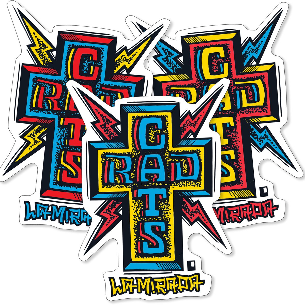 Black Label Rad Cats Sticker