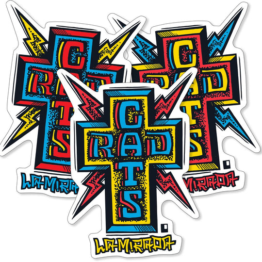 Black Label Rad Cats Sticker