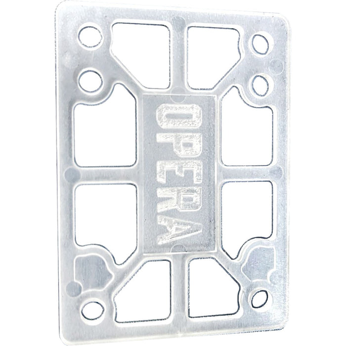 Opera Skateboards Clear Skateboard Hard Risers - 1/8"